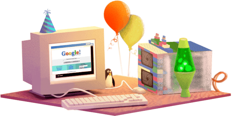 17 岁生日的 Google Doodle